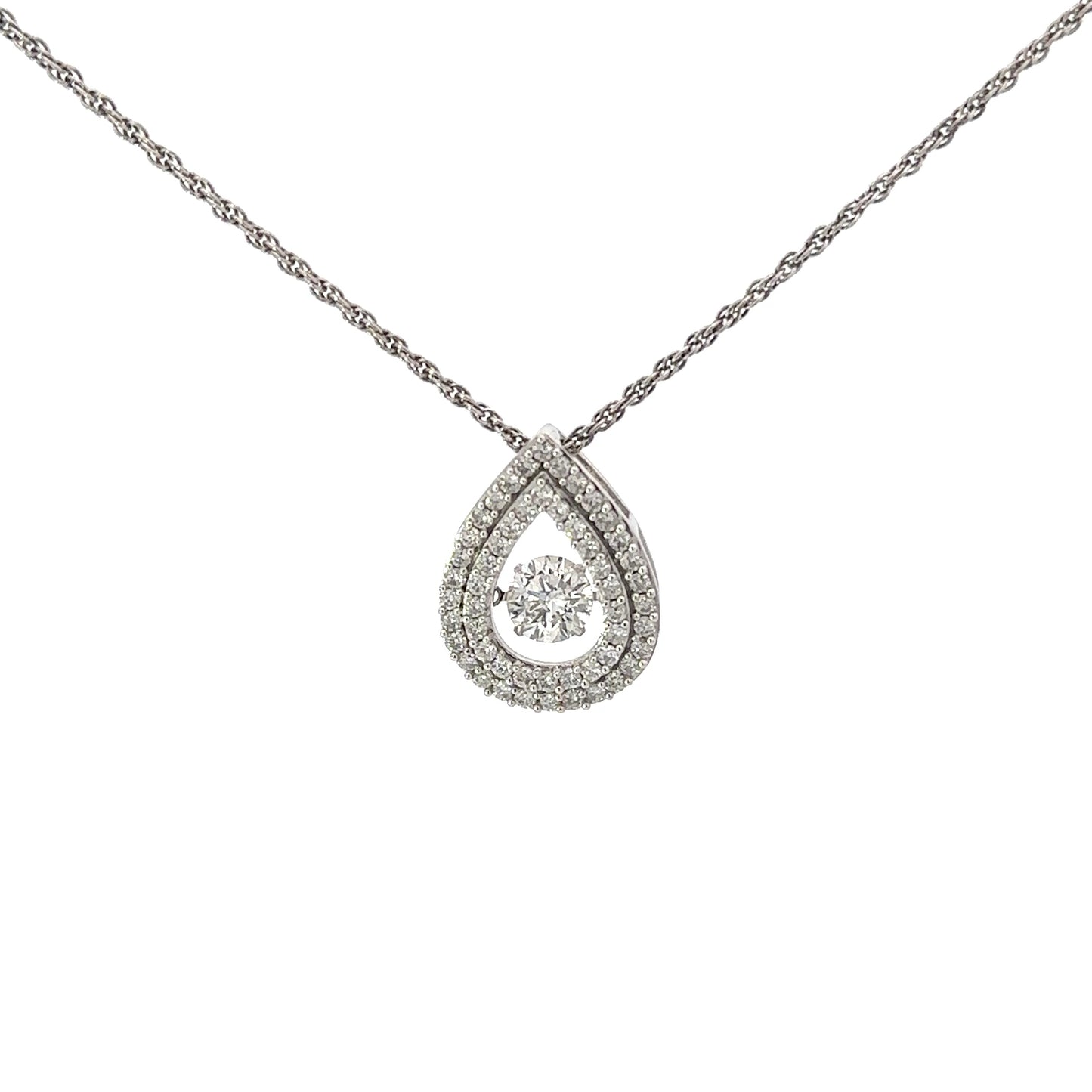 Tear Drop Diamond Pendant