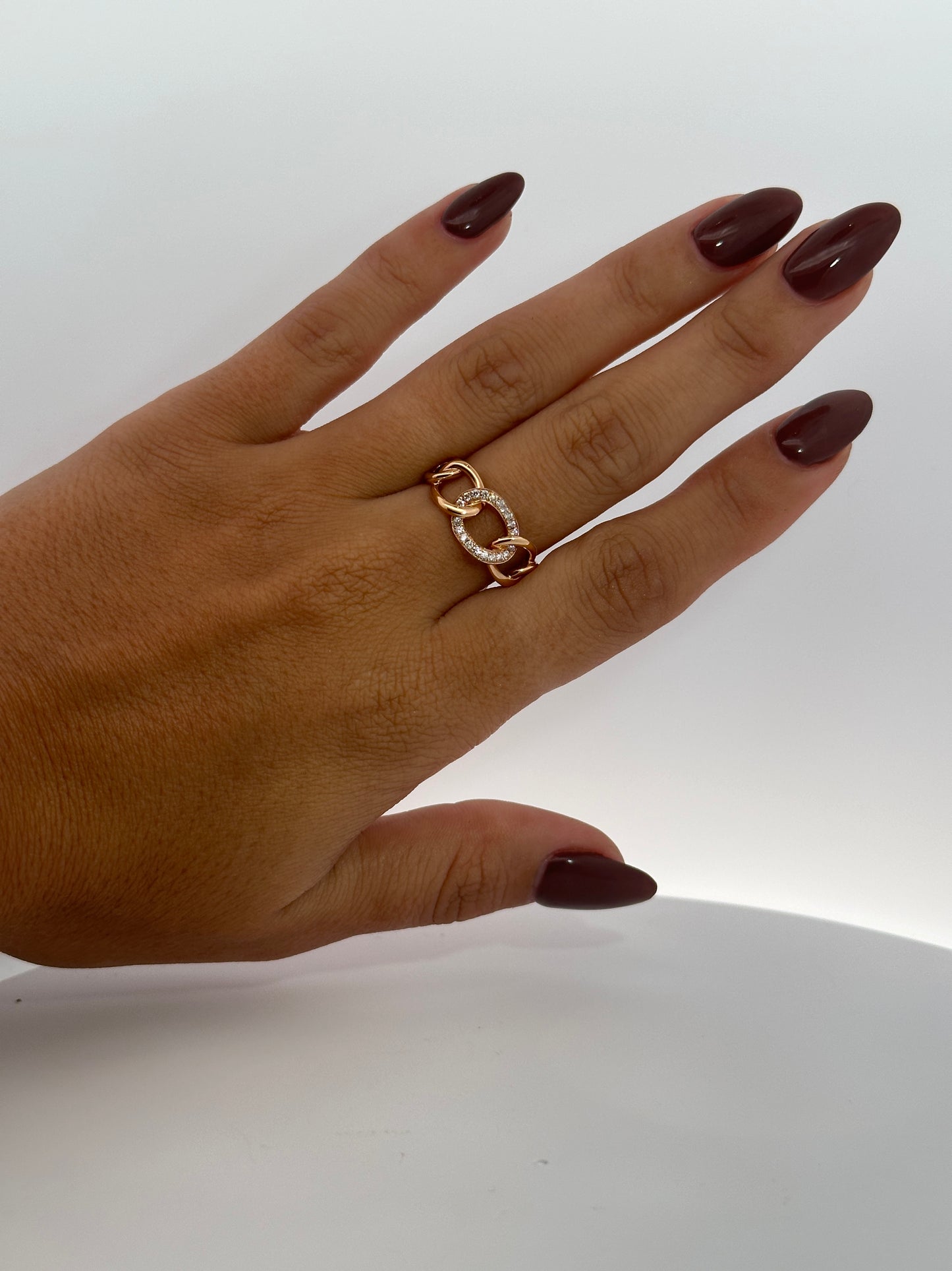 Rose Gold Diamond Fashion Ring