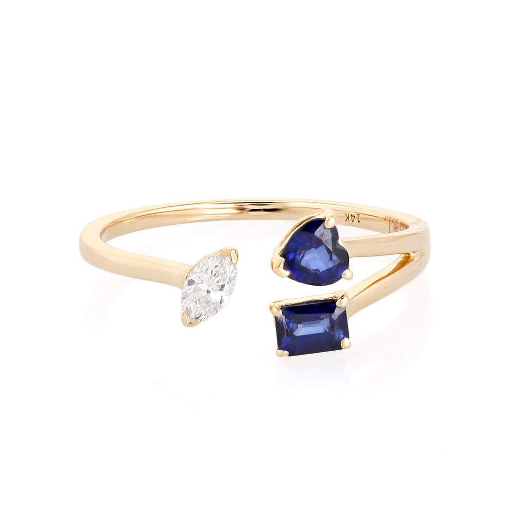 Blue Sapphire Minimalist Ring