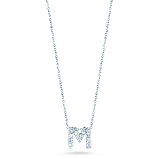 DIAMOND 'M' PENDANT